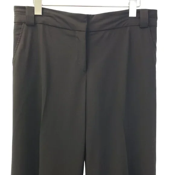 Burberry Blakebury Wool Blend Wide Leg Trouser Pants Size 10 - Picture 4 of 5